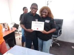 Presentation of certificate.