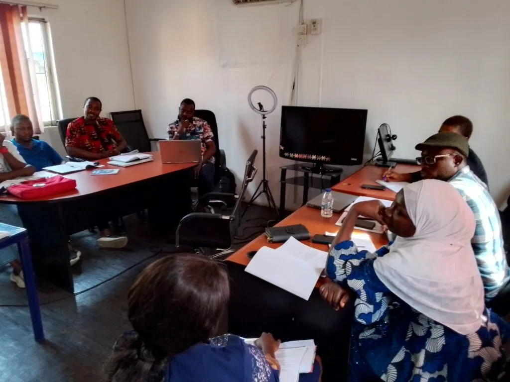 Participants at a Bodman School training session