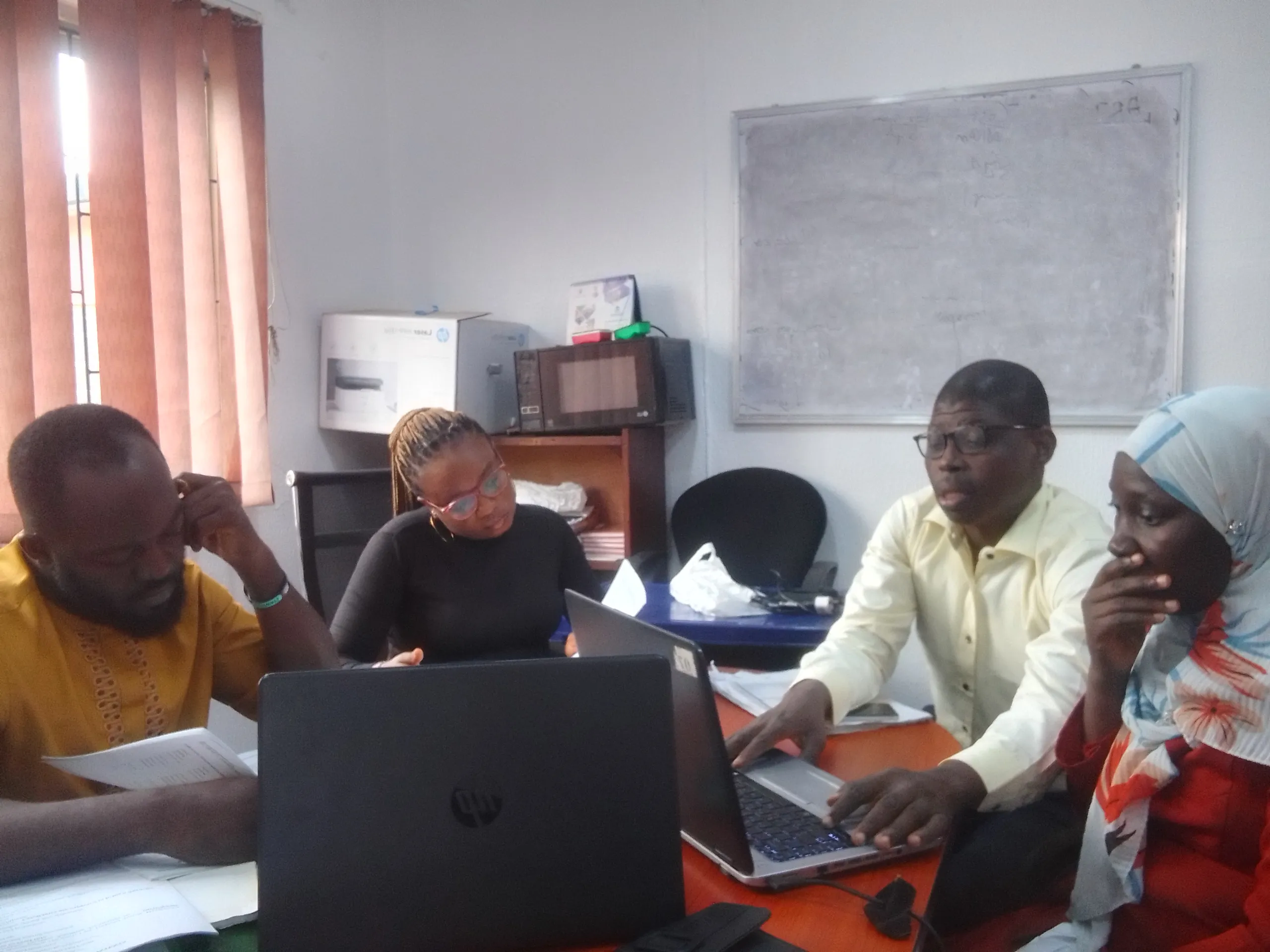 Mr Olubodun at a Bodman School training session